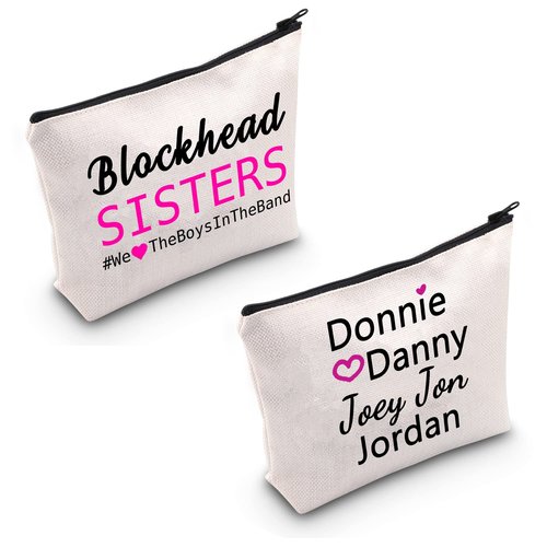 TSOTMO Boy Band Music Zipper Pouch Concert Gift Music Gift Band Fans Makeup Bag Vintage Groupie Inspired By Band Cosmetic Bag(Blockhead)