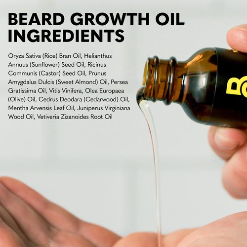 The Beard Club Enhanced Beard Growth Kit - Derma Roller, Beard Growth Oil (2PK), Sandalwood Beard Balm, Comb - Gift Set