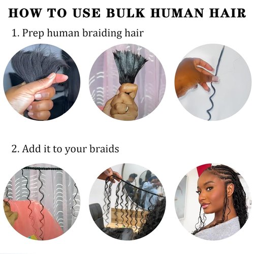 22 22 22 Inch #613 Honey Blonde Human Braiding Hair for Boho Braids 150g Deep Wave Bulk Human Hair Knotless Boho Braiding Deep Curly Virgin No Weft Extensions Bohemian Braids 3 Bundles/Pack Caramel