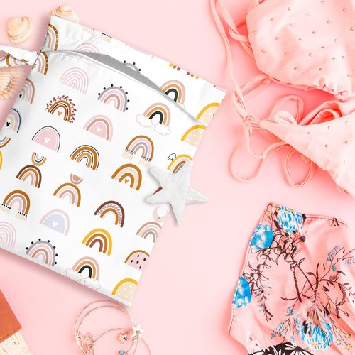 zcyxuuw Rainbow Wet Bag, Wet Dry Bag, For Swimsuit Travel Vacation Beach Pool Weekend Trip Gifts Makeup Bags Bachelorette Party Bestie Gifts for Women Sister Friends