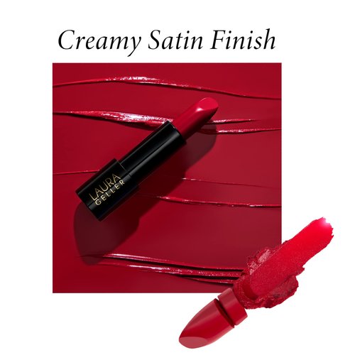 LAURA GELLER NEW YORK Modern Classic Duo - Red Radiance Lipstick + Ritzy Red Lip Liner - Ultra-Rich Color - Luxurious and Lightweight - Cream Finish