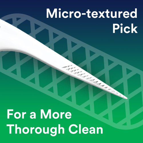 DenTek Triple Clean Advanced Clean Floss Picks, No Break & No Shred Floss, 150 Count, 6 Pack