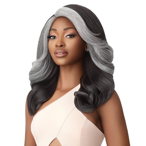 Outre Soft & Natural Synthetic Lace Front Wig - NEESHA 209 (1B Off Black)