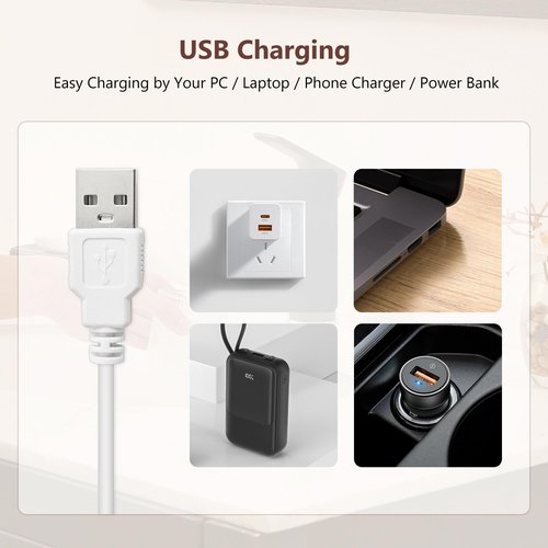 GnoTis USB Charger Cable for FOREO Luna Facial Cleansers and ISSA Toothbrushes - 4.9FT Replacement Cord for Luna 3, Mini, Ora/Ora 2, Lily/Lily 2, Liv/Liv 2