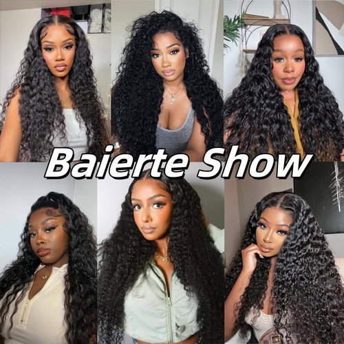 Water Wave Bundles Human Hair 100% Unprocessed Hair Bundles Deals Human Hair Double Weft Less Shedding Curly Bundles For Black Women As Extensions 20 Inch