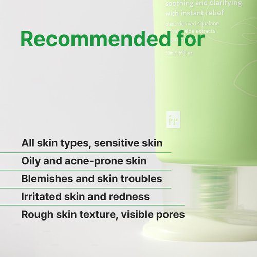 Face Republic Calming Care AHA/BHA Moisturizer 50ml 1.69 fl oz | Soothing Gel Cream | Lightweight | Clarifying & Moisturizing | Squalane, Cica, Aloe | For oily, irritated skin | Vegan Korean Skincare