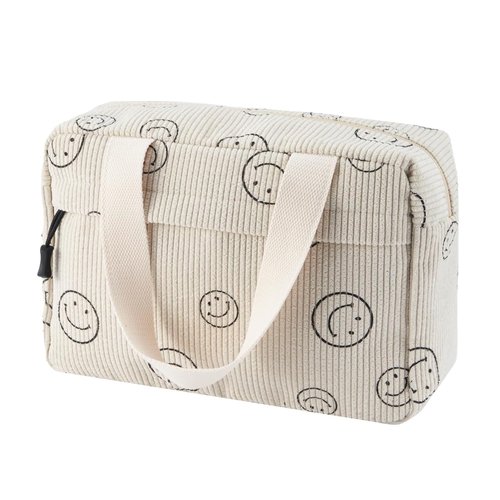 ZOEMTIU Women Cosmetic Bag Large Makeup Bags Corduroy Cosmetic Bags Portable Makeup Organizer Travel Toiletry Bags for Women Girls