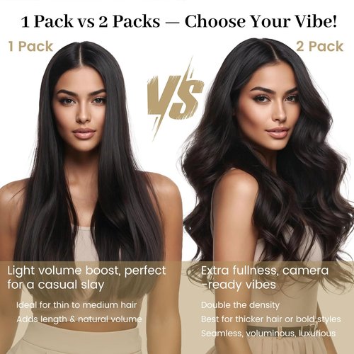 Jiameisi Clip in Hair Extensions Real Human Hair, 14inch Remy Human Hair Extensions Double Weft 70g 7pcs, Natural Straight Hair Clip ins for Women, Ideal for Daily, Party, Wedding Looks #1 Jet Black