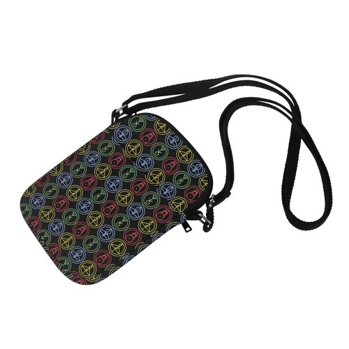 Cartoon House Glyph Tote Bag Cartoon House Fire Ice Plant Light Glyph Gift (Glyph Crossbody)