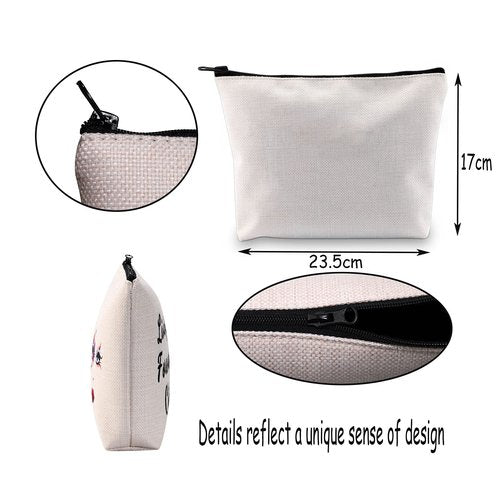 MEIKIUP Tap Dance Makeup Bag for Dancer Teacher Gift - Life Is Better When You Can Tap Dancing Dancer Cosmetic Bag