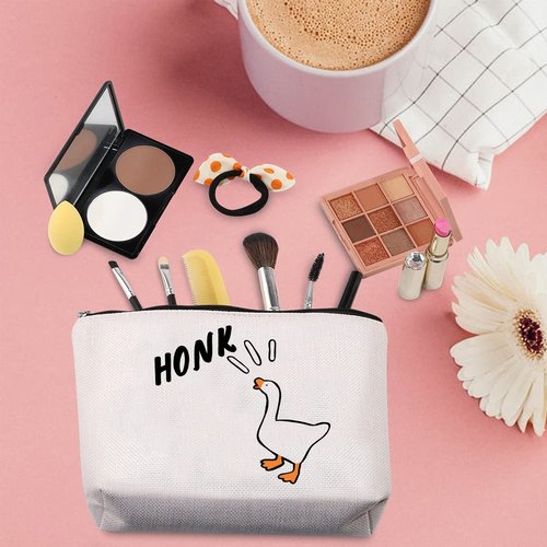 TSOTMO Goose Game Merch Honk Zipper Pouch for Bird Animal Lovers Honk Gift for Goose Lover (HONK)