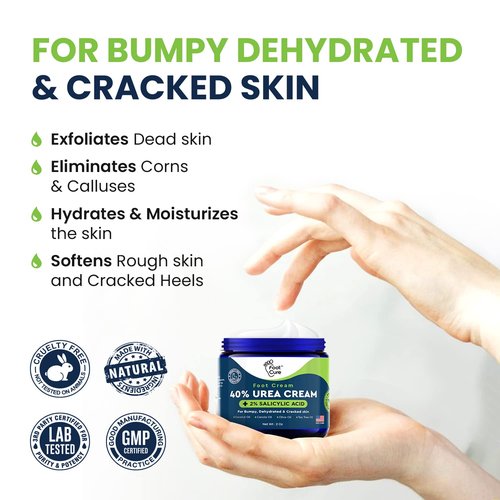Tea Tree Oil Foot Balm/Moisturizer For Dry Cracked Feet - Instantly Hydrates & Soothes Irritated Skin & Athletes Foot & Tea Tree Oil Foot Cream Heel & Callus Removal, Toenail Treatment