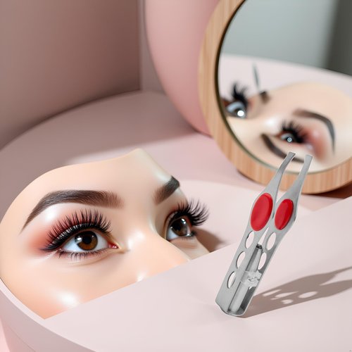 1Pc Silver Stainless Steel Tweezer with LED Light for Precision Hair Removal Makeup Tool Eyebrow Eyelash Tweezers,lash Trimmer,Round Trimmer,Brow Tools,Hair Tweezers,Ingrown for Tweeze Women's