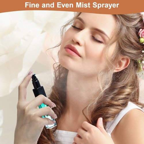 10ML Perfume Travel Refillable Spray Bottles 5pcs Set, Mini Glass Perfume Bottle Empty, Portable Cologne Atomizer Sprayer Travel Size Containers Refill Bottles Kit for Toiletries Sample Dispenser