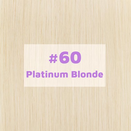 Tape in Hair Extensions Human Hair Utra Thin Invisible Seamless 20pcs 50g (Platinum Blonde, 18 inch)
