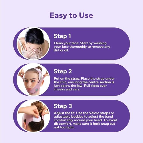 Eleve Beauty Face Shaper, Eleve Beauty V-Line Sculpting Face Mask, Chin Strap For Sleeping, Reusable Face Lift Chin Strap – Silicone Double Chin Reducer (1*Classic Lift)