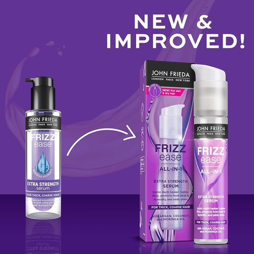 John Frieda Frizz-Ease Extra Strength 6 Effect Serum, 1.69 Ounce (3 Pack)