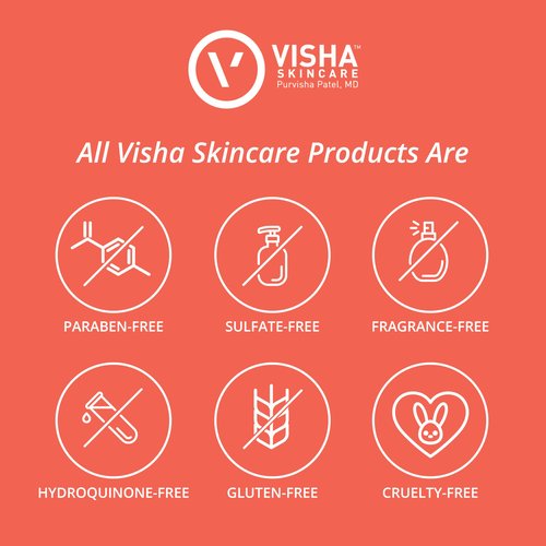 Visha Skincare Mommy 4 in 1 Multitasking Purifying Cleanser, Pregnancy and Nursing Safe Face Cleanser, Minimizes Pores, Reduce Facial Redness and Exfoliates, Great for Dry and Sensitive Skin 6.8oz