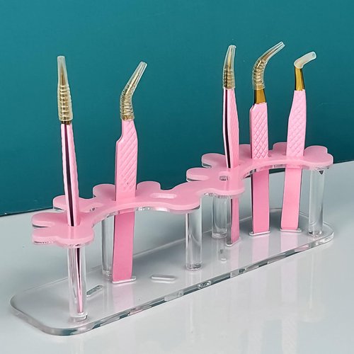 EINCORN Tweezers Stand Holder Tweezers Stand Eyelash Tweezers Storage Rack Tweezers Display Stand Acrylic Tweezers Holder Shelf