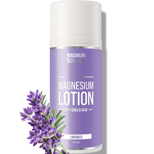 Magnesium Lotion with Aloe, Shea, Coconut - Alternative to Topical Magnesium Cream - Lavender