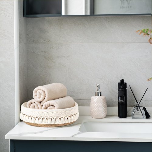 Mkono 3 Pcs Macrame Storage Baskets