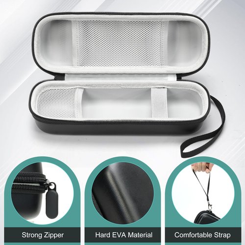 SnawikiBag Toothbrush Travel Case Compatible with Oral-B Pro 1000 3000 5000 7000 7500 9600/ for Philips/for Sonicare/for ProtectiveClean 4100 5100 6500 7500 Electric Toothbrush (Only Case-Black/Gray)
