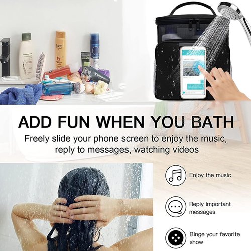Dorm Room Essentials for Guys Girls,Quick Dry Mesh Shower Caddy Portable,Large Capacity black Shower Bag,Hanging Travel Toiletry Bag for Bathroom,Gym,Camping,Swimming,Travel,College Student Essentials