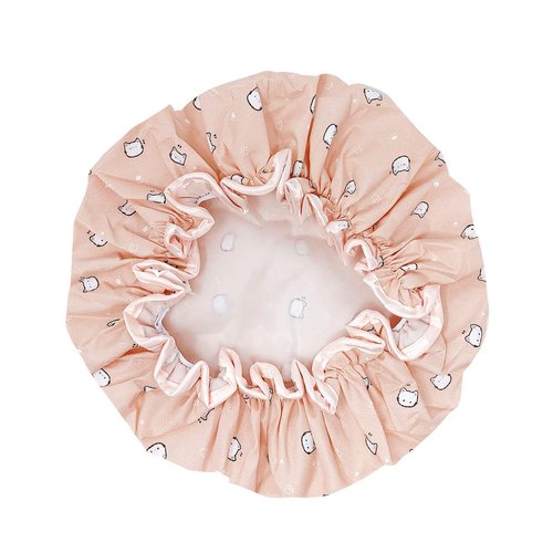 allydrew Reusable Women's Waterproof Shower Caps for Long Hair, Kitties