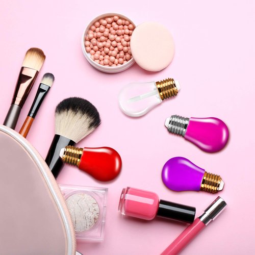 RONRONS 20 Pieces Light Bulb Shaped Lips Balm Tube, 6ML Small Empty Refillable Lips Gloss Bottles with Silver Cap