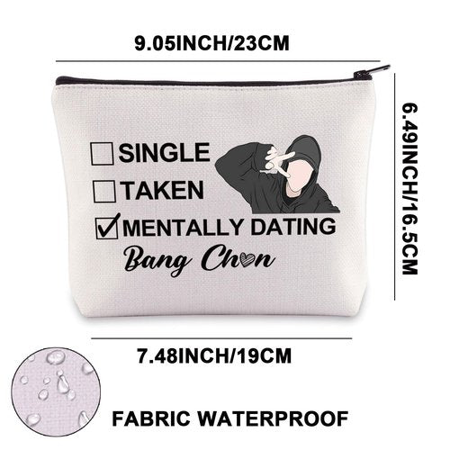 JNIAP Korean Group Stay Makeup Bag Korean Group Stay Gift Single Taken Mentally Dating With Bang C Stay Merchandise (With Bang mb)