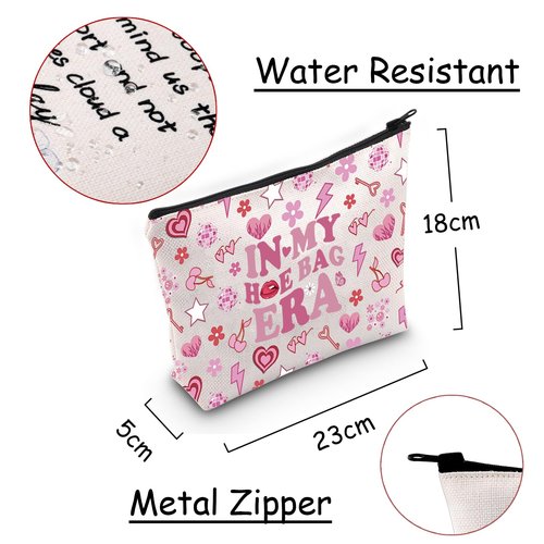 JXGZSO Funny Naughty Gift Pouch Hoe Bag Funny Overnight Bag Hilarious Gag Gift (in my hoe bag era)
