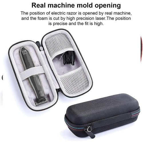 INVODA Shaver Travel Case for Hybrid Electric Trimmer QP2520 QP2530 QP2620 QP2630 Sturdy and Wear-resistant Easy to Carry Deal for Business Trips