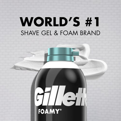 Gillette Foamy Shaving Cream, Sensitive Skin, 11 Ounce (Pack of 12)