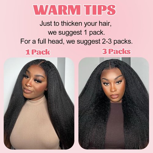 Clip in Hair Extensions Real Human Hair Extensions 110g 8Pcs/Set Kinky Straight Brazilian Human Hair Clip in Extensions for Women Seamless Clip Ins for Black Women Double Weft with 20Clips (14Inch)