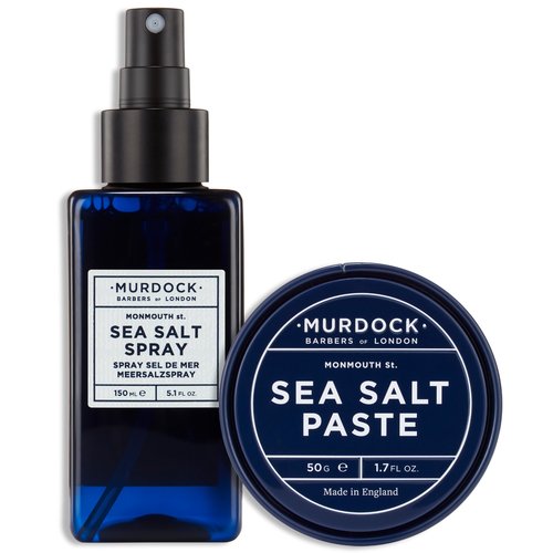 Murdock London Sea Salt Spray 150ml and Paste 1.7oz - Paraben Free, Texture and Volume Enhancing, Matte Finish, Perfect for Adding Volume and Definition to Wet or Dry Hair