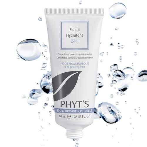 Phyts 24H Moisturizing Fluid - Face Moisturizer with Aloe Vera Extract - Restores Hydration and Reduces Shine - Face Cream for Supple Skin - 1.35 oz