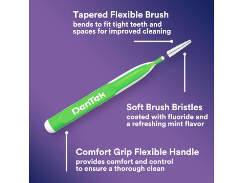 Dentek Easy Brush Cleaners Extra Tight Spaces 16 Count (6 Pack)
