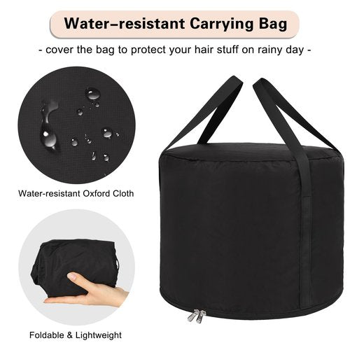 CUBETASTIC 2-Piece Hairstylist Travel Bag Set: Large Capacity, Heat Resistant, Professional Makeup & Waterproof Shower Bag
