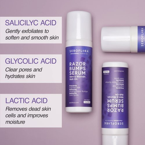 Seroflora Razor Bumps Treatment for Men and Women - Bundle