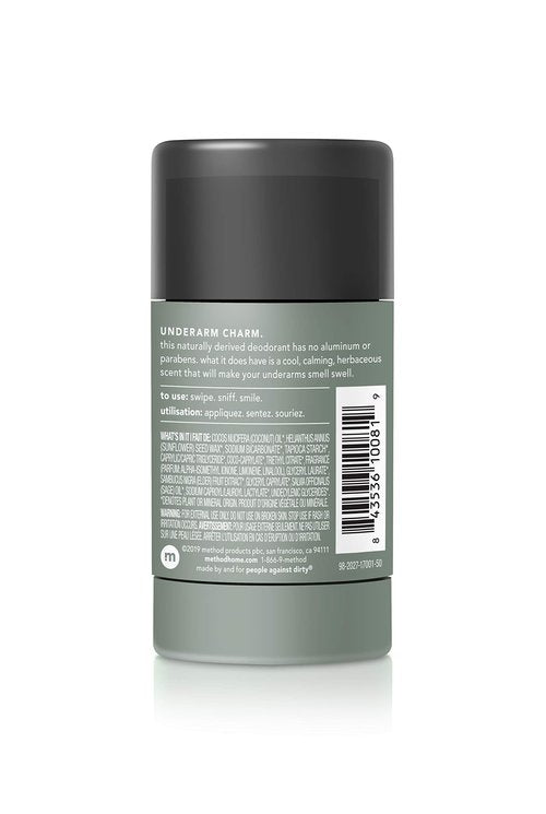 Method Mens Aluminum-Free Deodorant, Juniper & Sage, 2.65 Ounce (Pack of 6)