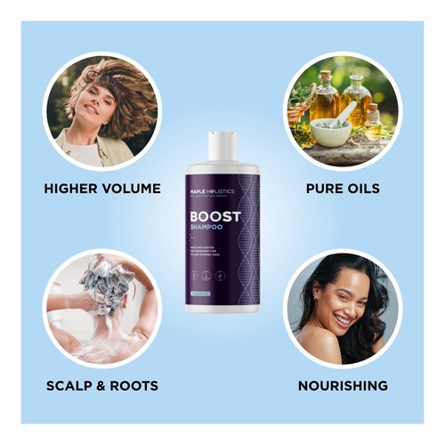 Maple Holistics Rosemary Hair Oil Set (2 Fl Oz) for Dry Scalps, Fine Hair Regrowth - Biotin, Sulfate-Free Shampoo with Natural Ingredients, Unisex