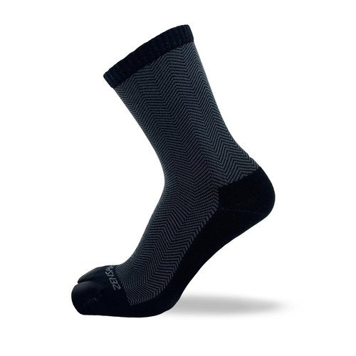 Zensah Bunion Ease - Corrector Relief Sock for Bunions Women and Men - Toe Separator Design (Black/Grey, X-Large)