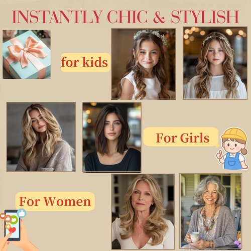 Rich Choices Real Human Hair Clip In Extensions-6 Pcs Single Clip Design-Invisible Clip in Extensions for Thin Short Hair-Hairpieces for Women-12 Inches #2RP6 Chocolate Brown Highlight Light Brown