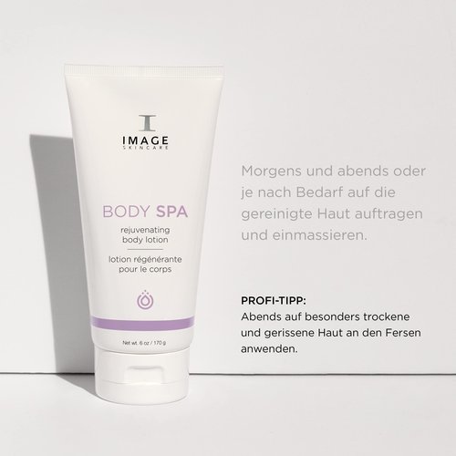 IMAGE Skincare, BODY SPA Body Lotion, Glycolic Acid, Macadamia Seed Oil and Shea Butter to Moisturize and Resurface Rough Dry Skin, 6 oz