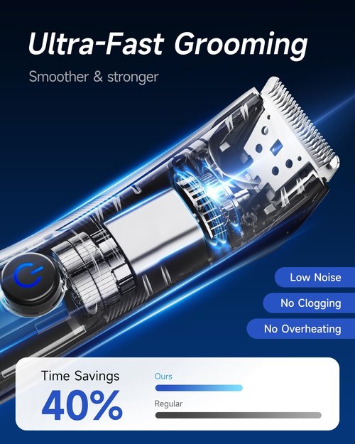 Manscape Trimmer for Men - No Nicks Electric Razor-Shaver for Balls/Pubic/Groin/Legs/Chest Hair Removal w/Light & Ceramic Blade, IPX7 Waterproof Body Groomer USB-C Charging, Gifts for Him Dad