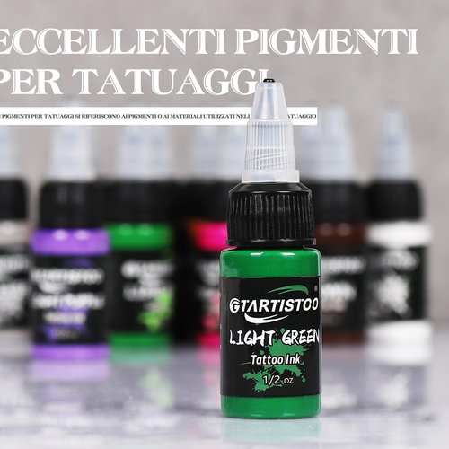 Tattoo Ink Set 16 Colors 1/2 oz (15ml) Professional Pigment Tattoo Supply Kit Ink