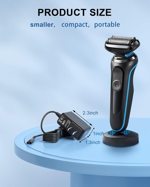 FGIEU 12V Shaver Charger for Braun Series 7 9 3 5 1 XT5 Electric Razor 3040s 340s 9385cc 370 720 760cc 790cc 720s-4 7865cc 9090cc 9330s 5018s 7020s 9095cc 3350cc-4 390cc for Braun Wall Charger