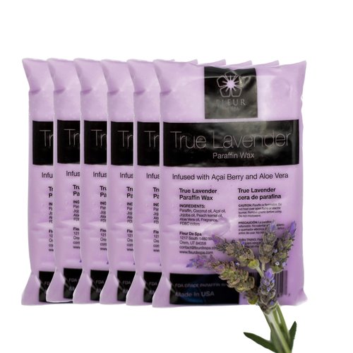 Paraffin Wax Refills 6lb by FLEUR DE SPA – Made in USA – Infused with Coconut & Jojoba Oils – Moisturizing, Hydrating & Soothing for Hands, Feet & Body – Spa & Home Use