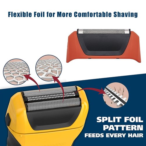 2Pcs Shaver Replacement Foils, Cutters and Head, Compatible with all Wahl 7061 Series. Yellow