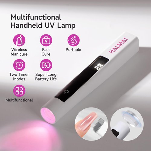 Electric Nail Drill Professional,Handheld UV Nail Lamp for Gel Polish,Home Nail Salon Tool Set